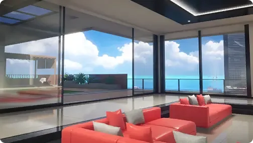 Interior de Skyview Halls
